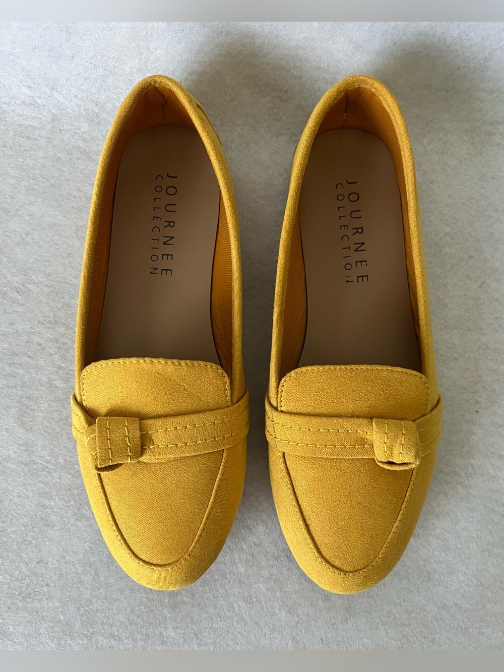 Journee Collection Marci Yellow Buckle Loafers